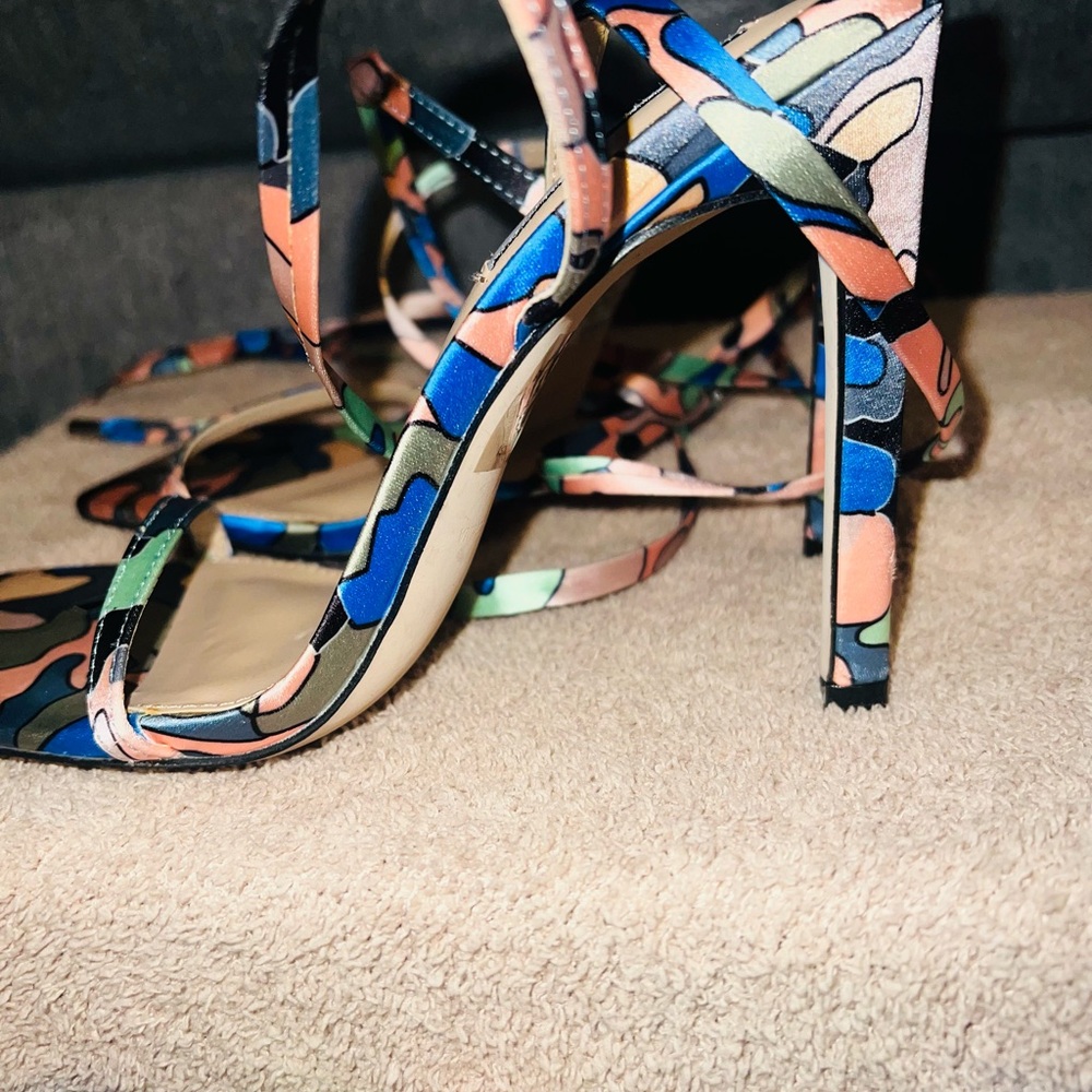 Steve Madden Heels and Purse Set multicolored